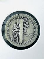 1936 Mercury Dime 90% Silver, Winged Liberty Head, US Coin, Visible Strike Crack - 3