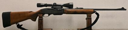 Remington Model 742 Woodsmaster Semi-Auto Rifle, Leupold Vari-X II 3-9x Scope, Walnut, #107059