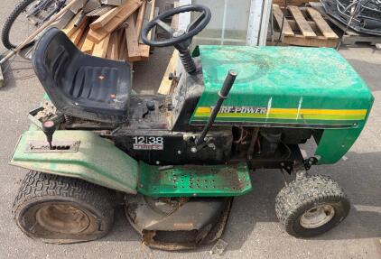 Turf Power 12138 Riding Lawn Mower, 12 HP Briggs & Stratton Engine, 38" Cutting Deck