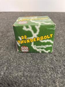 Remington Thunderbolt .22 LR High Velocity 40gr Lead Round Nose, 500 Rounds, TE-22B Lot