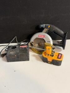 Ryobi P505B 18V ONE+ Cordless Circular Saw Kit With 5-1/2" Blade And Charger