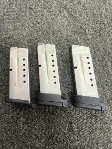Smith & Wesson M&P Shield 9MM Magazines, 7-Round, Stainless, 2 Extension Baseplates