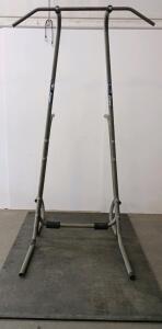 Titan PT1690 Freestanding Pull-Up Bar Power Tower, 83&rdquo; Height, 350 lb Capacity, Steel Frame & 6'x4'x1" Black Rubber Mat