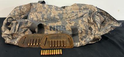 Sellier & Bellot 10mm Auto FMJ Ammo, NRA Digital Camo Duffel, Ammo Holders