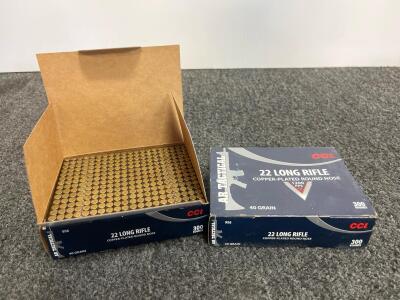 CCI AR Tactical .22 LR 40gr CPRN Ammunition, 1200 FPS, 300 Round Box