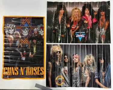 Guns N' Roses & Vinnie Vincent Invasion 1980s Official Funky Posters, 23"x33&rdquo;, Color
