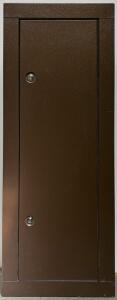 Steel Gun Cabinet, 8-10 Rifle/Shotgun Capacity, Dual Key Lock, Shelf, Brown