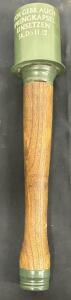 WWII German Stielhandgranate 24 Stick Grenade, Wood Handle, Olive Drab, Marked Sk.Do 11.12