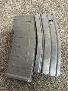 AR-15 30-Round Magazines: Magpul PMAG Polymer & USGI Metal, 5.56 NATO/.223, Black
