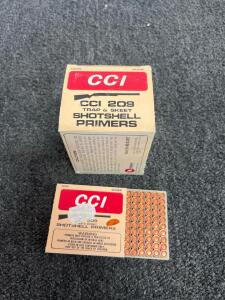 CCI 209 Shotshell Primers, Trap & Skeet, 1000 Count, 12 Gauge, Original Packaging