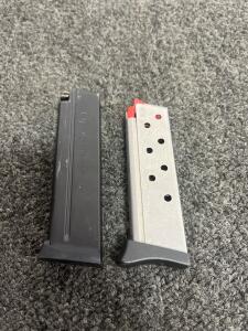 Springfield Armory EMP 9mm 9-Round Black Magazine & 1911 Compact 9mm 8-Round Silver Magazine