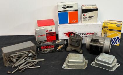 Automotive Parts Bosch Oxygen Sensor, EGR Valve, Starter, Oil Filter, Relays, Tools