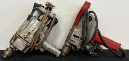 POWR-KRAFT TPC9275A & Milwaukee 1100-1 1/2" Heavy-Duty Reversible Drills