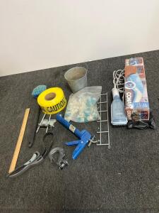 Conair EZ Steam Steamer, Hand Tools, Caution Tape, Bucket, Tile Spacers, Rack