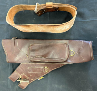 Kolpin Leather Quiver And Atlas OSH-4 Belt, Medium (28-34in), Heavy-Duty USA Made