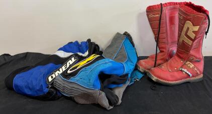 Motocross Gear Bundle - O'Neal Element 36 Pants, Xtreme Pants, TR Racing Series 5 Boots