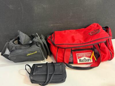 Shakespeare Soft Fishing Tackle Bag With Multiple Compartments And Adjustable Strap