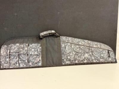 Reaper 42" Tactical Rifle/Shotgun Bag With 5 Mag Pouches, Skull Camo, Padded, Zippered Pocket
