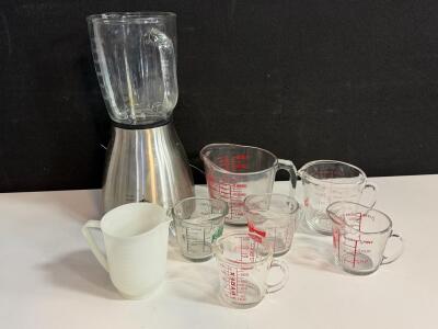 Countertop Blender With Glass Pitcher And 6 Measuring Cups