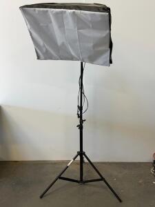Photography Softbox Lighting Kit, 24"x16", AC Powered, Adjustable Stand, 5500K Daylight