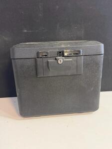SentrySafe Fireproof Waterproof Security Safe Lock Box, Model H0100, BV-027515, Black, 16"x13"x12"