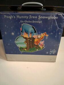 Disney Pooh's Hunny Tree Musical Snow Globe, Eeyore Tigger Piglet Roo, Box, 8" Tall, Rumbly Song