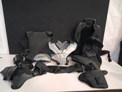 Riddell Power JNX Football Shoulder Pads, Tactical MOLLE Vest & Belt, Multiple Protective Pads