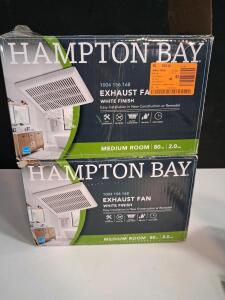 Hampton Bay 80 CFM Bathroom Exhaust Fan, Model 1004 156 168, 2.0 Sones, Energy Star Certified