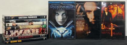 10 Hollywood Movie DVDs: Mr. & Mrs. Smith, Underworld: Evolution, War Classics, Vampire Hunter