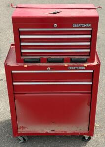 Craftsman 2-Piece Rolling Tool Chest, 8 Drawers, Red