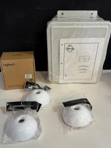 Clinton Electronics Dome Security Camera System With Three Dome Covers, AC Plug, Wired