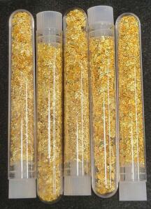 (5) Bottles of Gold Flake/Gold Leaf