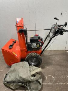 Ariens Deluxe 24" Two-Stage Snow Blower, 254cc Engine, Electric Start, LED Headlight- Has compression. Cannot Test. Assumed in working condition.