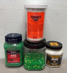 Game Face, Crosman & Mixed 6mm Airsoft BBs (13,500+ Ct) & Tannerite 2 lb Target