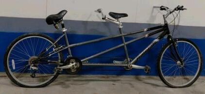 (Dark Gray) 26" Raleigh Tandem Double Seated Bike