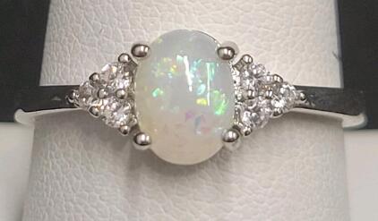 Beautiful Fire Opal Ring, Size 9