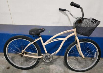 (White) 26" Firmstrong Urban Lady Beach Cruiser Bike