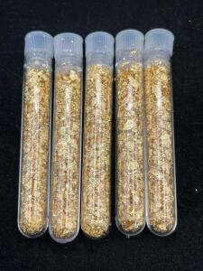 (5) Bottles of Gold Flake