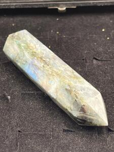 503ct 4&rdquo; Tall Natural Labradorite Hexagonal Tower