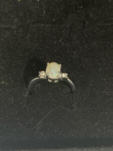Size 8 Fire Opal Ring