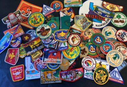Vintage 1970s-1980s BSA Patch Collection &ndash; 50+ Embroidered Patches from National Jamborees, Philmont, and National Parks