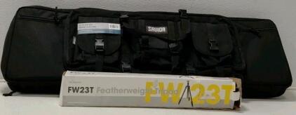 Savior Equipment 42" Vintage Double Rifle Bag & Promaster FW23T Featherweight Tripod Bundle