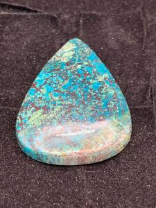 53.85ct Natural Blue Green Shattuckite Crysocolla Gemstone Cabochon