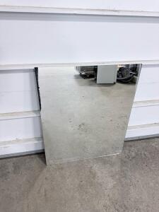 Frameless 26&rdquo;x31.5&rdquo; Flat Wall Mirror, Standard Glass, Wall-Hanging