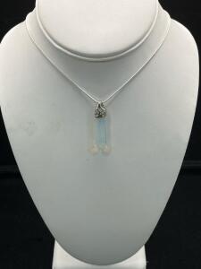 Opal Gemstone Hexagonal .925 Necklace