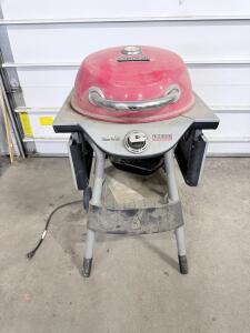 Char-Broil Patio Bistro TRU-Infrared Electric Grill, 240 sq in Cooking Area, Red/Silver