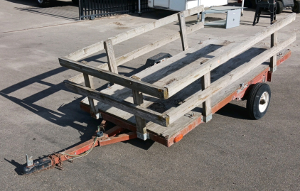 8 ft. Wood Stake-Bed Trailer