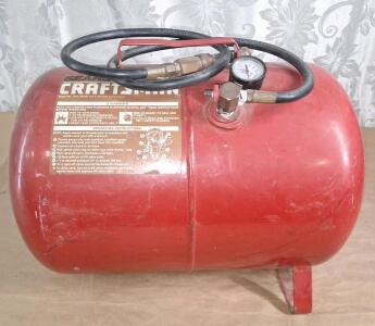 (1) Sears Craftsman 5-Gallon Portable Air Tank, Model 919.15209.