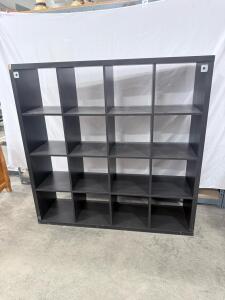 IKEA KALLAX 4x4 Black-Brown Modular Cube Storage Shelf with 16 Compartments