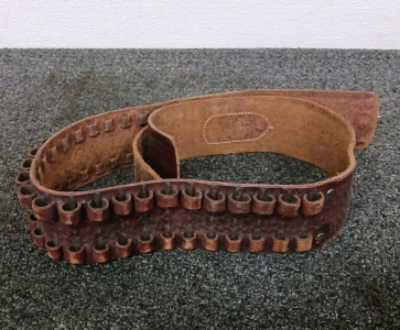 45" Brown Leather Ammo Belt